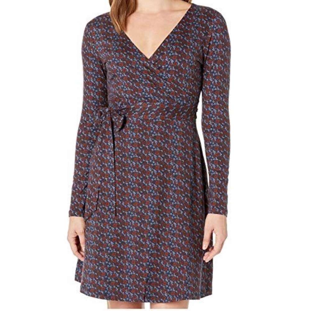 Toad&co Cue Wrap dress long sleeve, size L